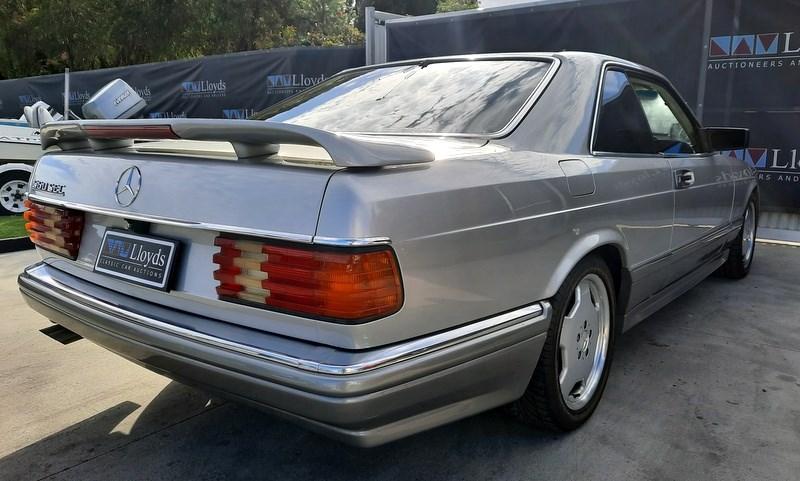 1986 Smoke Silver Mercedes 560SEC with Lorinser body kit C126 images (7).jpg