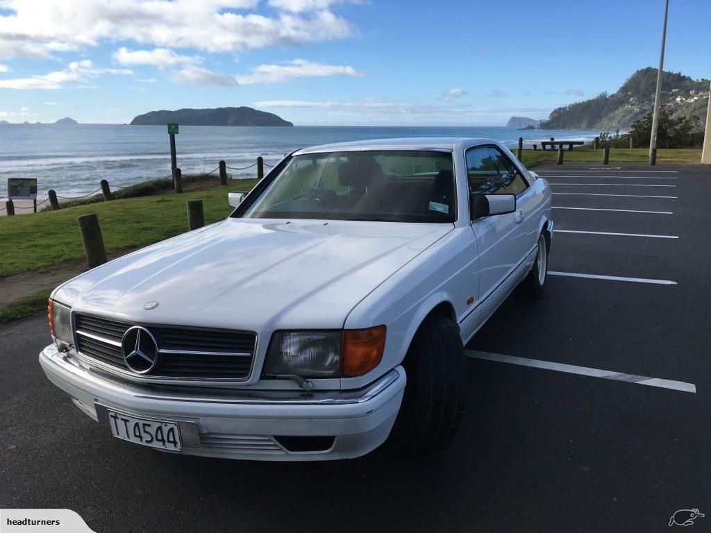 1988 Mercedes 420 SEC coupe white with red cloth trim images (1).jpg