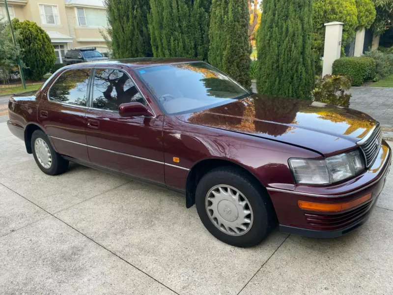 1990 Burgundy maroon Lexus LS400 original sedan images for sale Australia (1).png