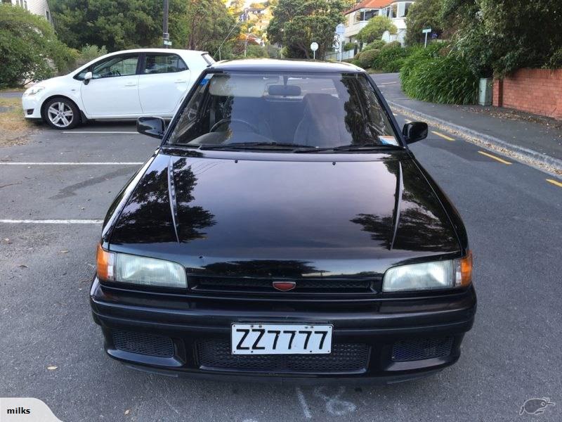 1990 Mazda GT-X Familia Turbo hatch black paint images (12).jpg