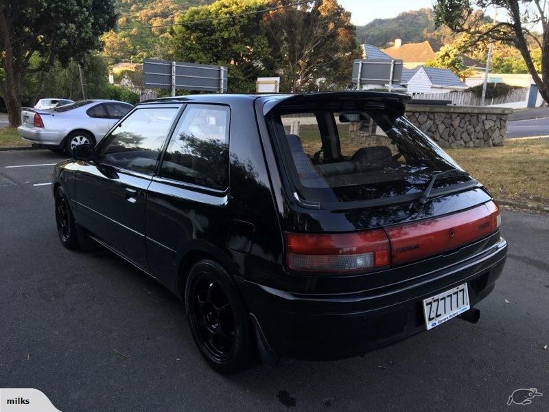 1990 Mazda GT-X Familia Turbo hatch black paint images (17).jpg