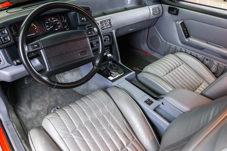 1993 Fox Body Mustang SVT Cobra Grey leather interior (2).jpg