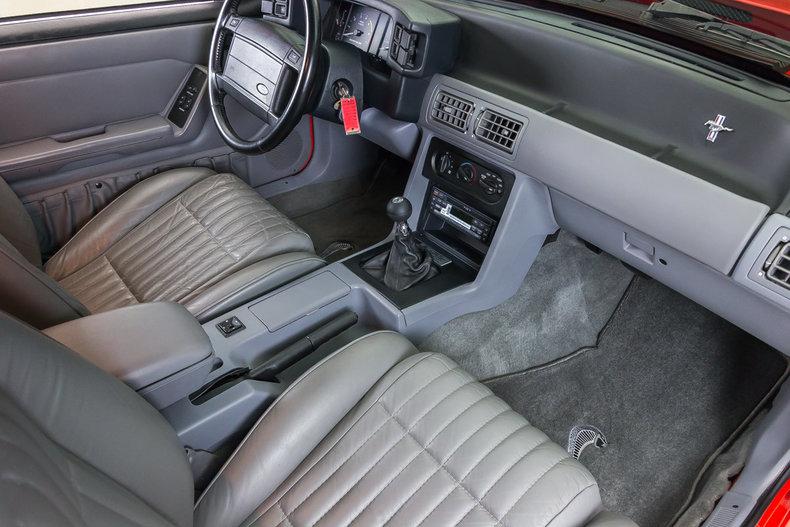 1993 Fox Body Mustang SVT Cobra Grey leather interior (7).jpg