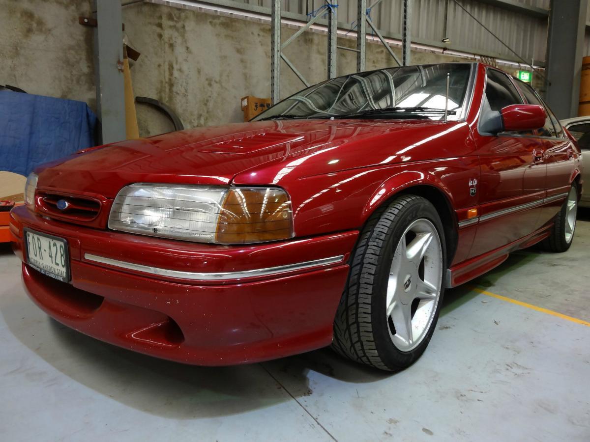 1994 Ford Fairmont Ghia ED Allan Moffat HO Special  Edition Red (1).jpg