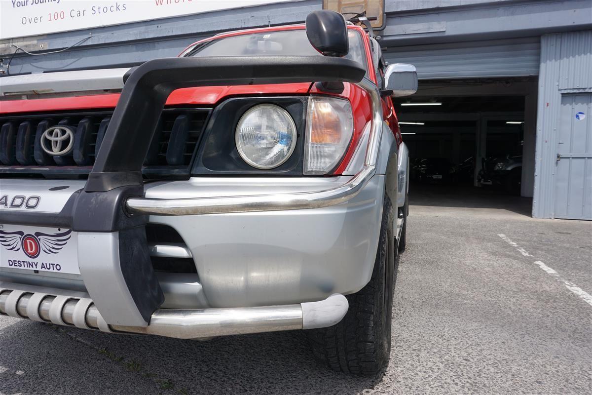 1996 Toyota Land Cruiser Prado J90 SWB 3 door JDM import NZ RHD images red on silver (4).jpg