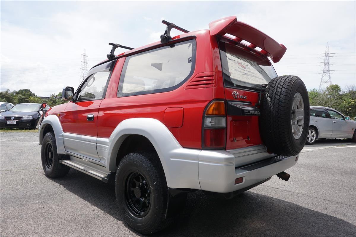 1996 Toyota Land Cruiser Prado J90 SWB 3 door JDM import NZ RHD images red on silver (7).jpg