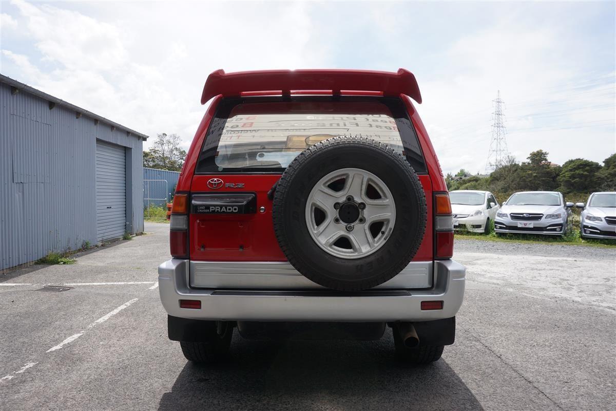 1996 Toyota Land Cruiser Prado J90 SWB 3 door JDM import NZ RHD images red on silver (8).jpg