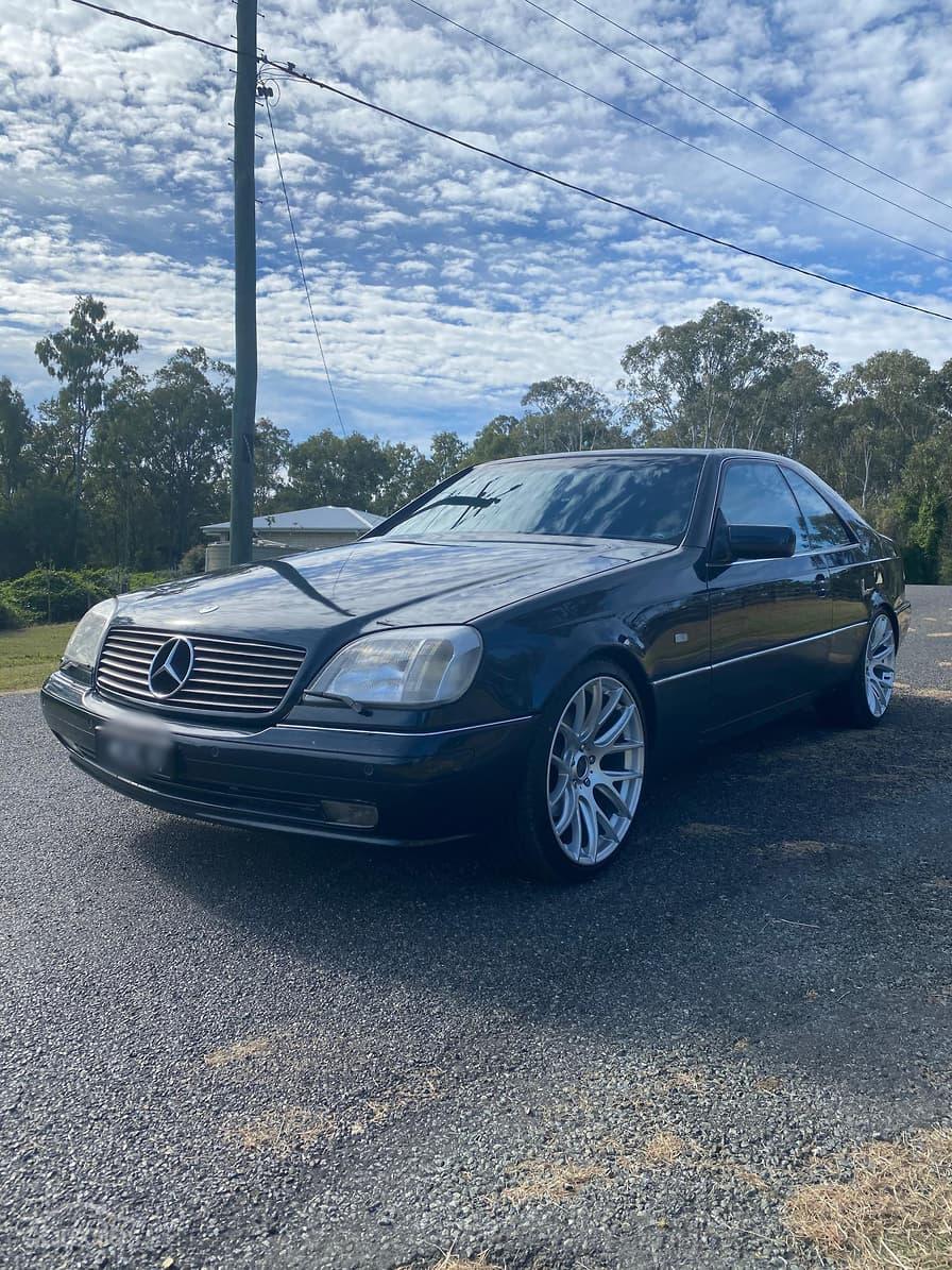 1997 Mercedes C140 coupe Australia British import midnight blue paint (5).jpg