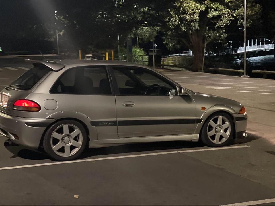 2002 Proton Satria GTi heavily modified Sydney Australia (11).jpg