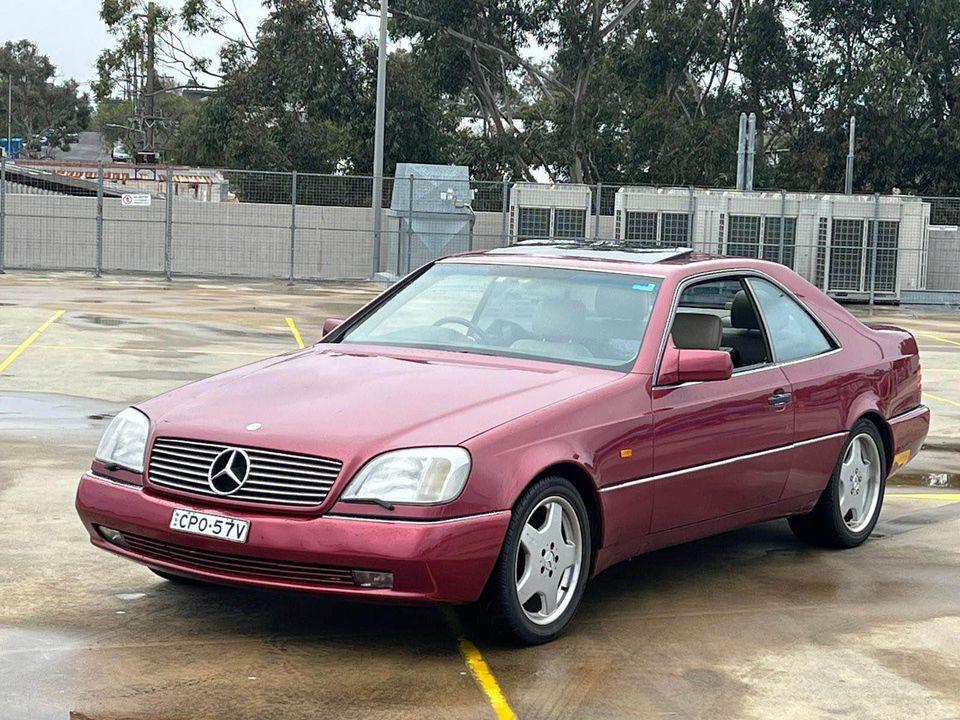 Almandine Red Mercedes S500 coupe Australia 1995 images (1).jpg