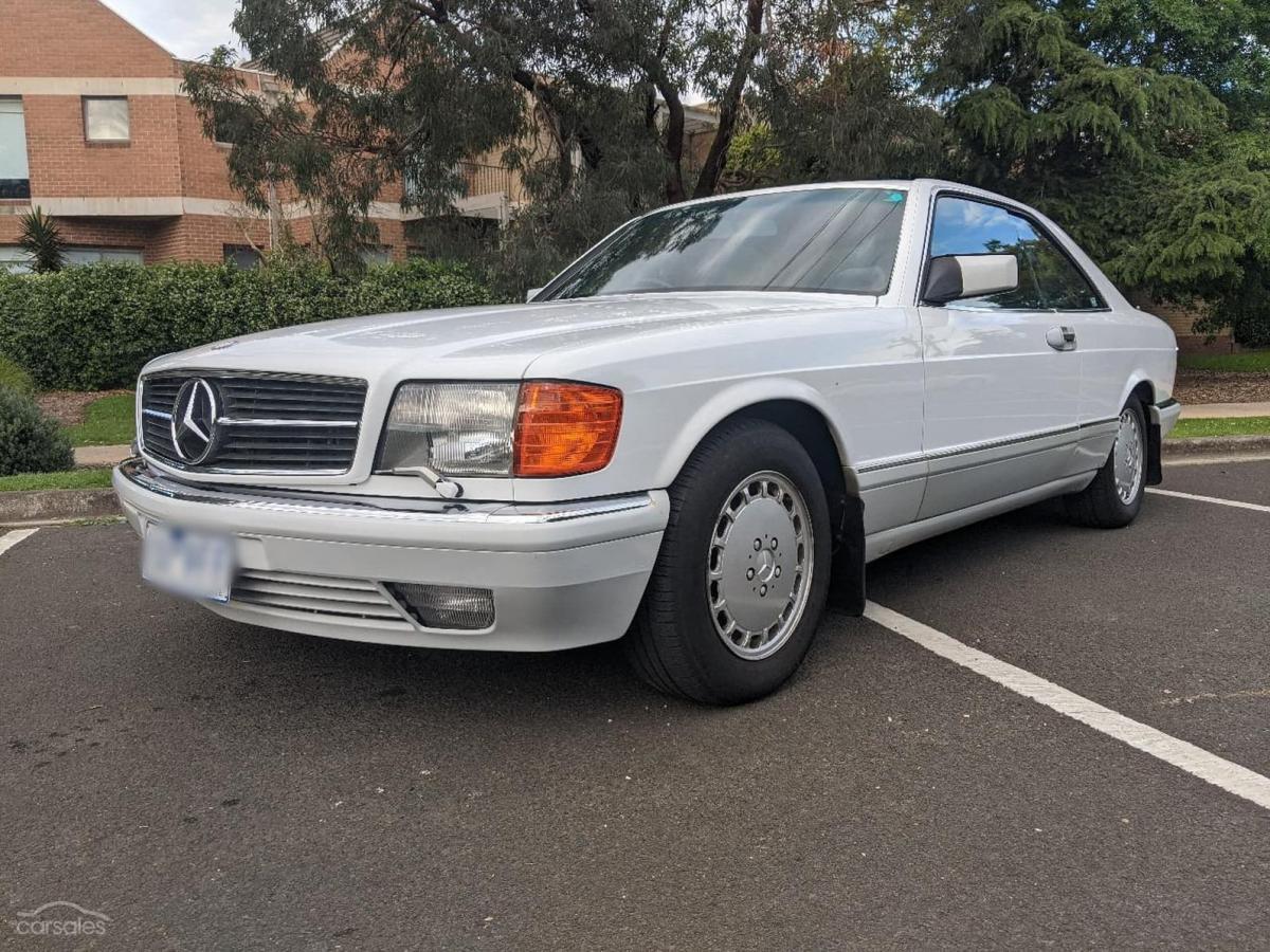 Arctic White 1989 Mercedes 560SEC two tone Australian delivered images (10).jpg