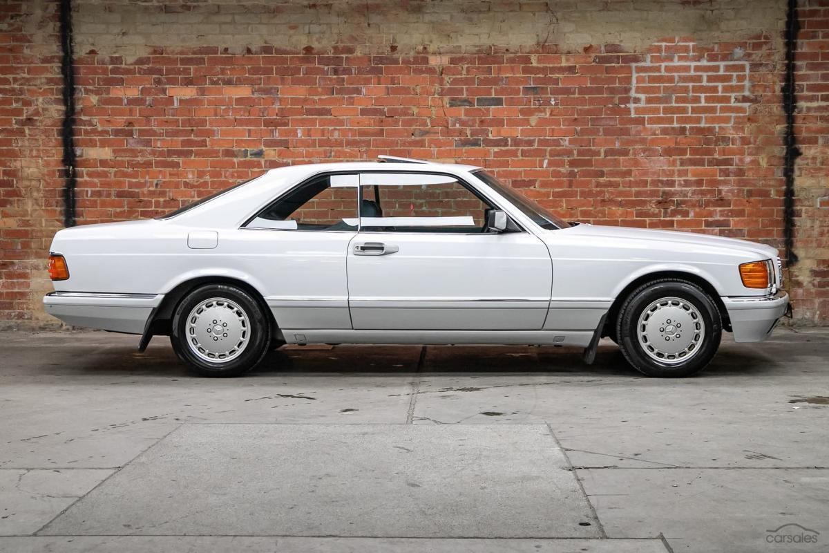 Arctic White 1989 Mercedes 560SEC two tone Australian delivered images (12).jpg