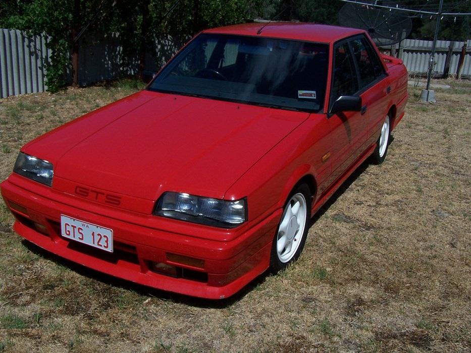 Australian Nissan Skyline Silhouette GTS2 sedan red 1989 (11).jpg