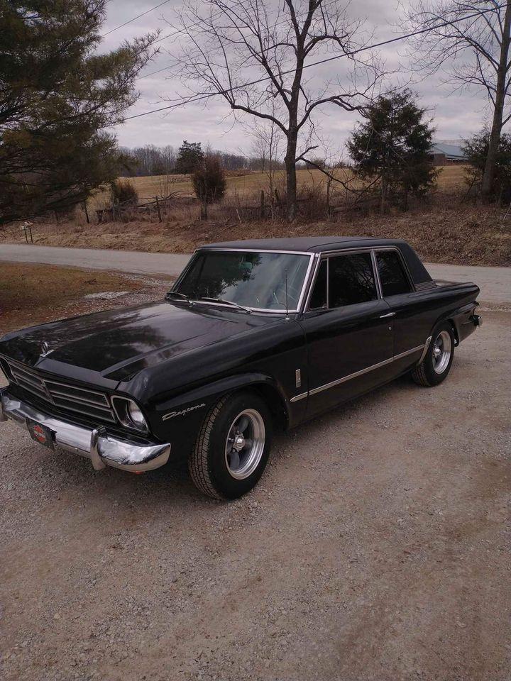 Black 1966 Studebaker Daytona 2 door sedan for sale USA Indiana 2022 (1).jpg