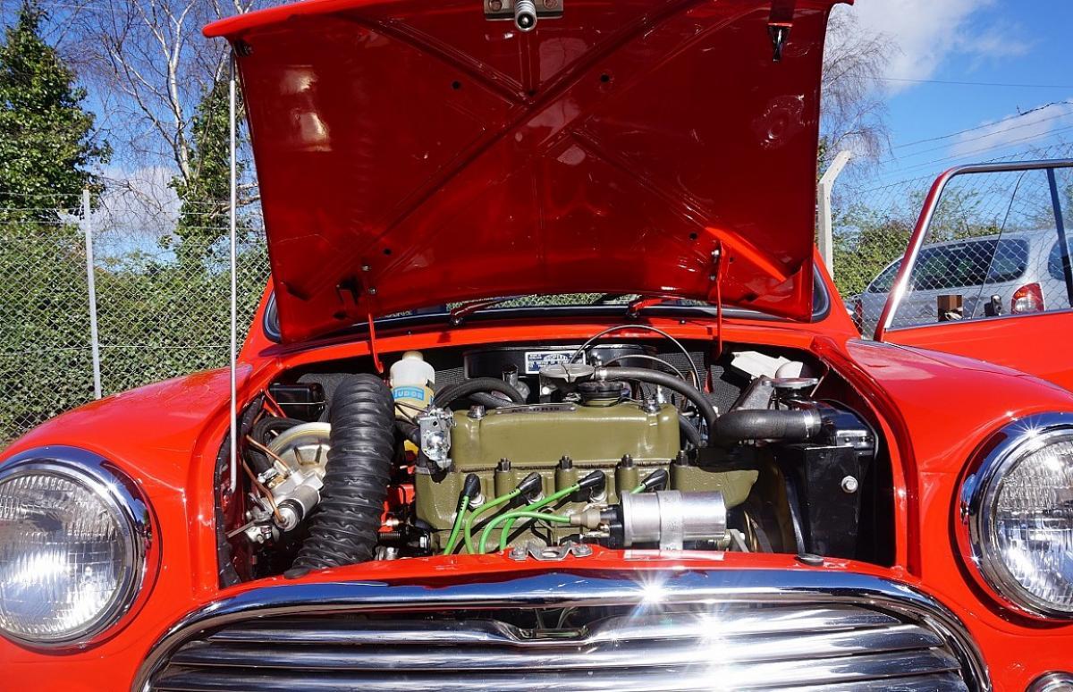 Black over Tartan red 1965 Morris Cooper S MK1 British built image (25).jpg