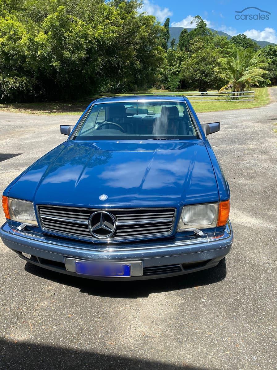 Blue 1989 Mercedes C126 W126 560 SEC coupe Australia (6).jpg