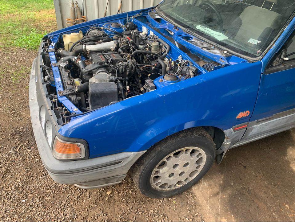 Blue ford Laser KE TX3 1987 unrestored Sydney NSW pictures 2021 (2).jpg