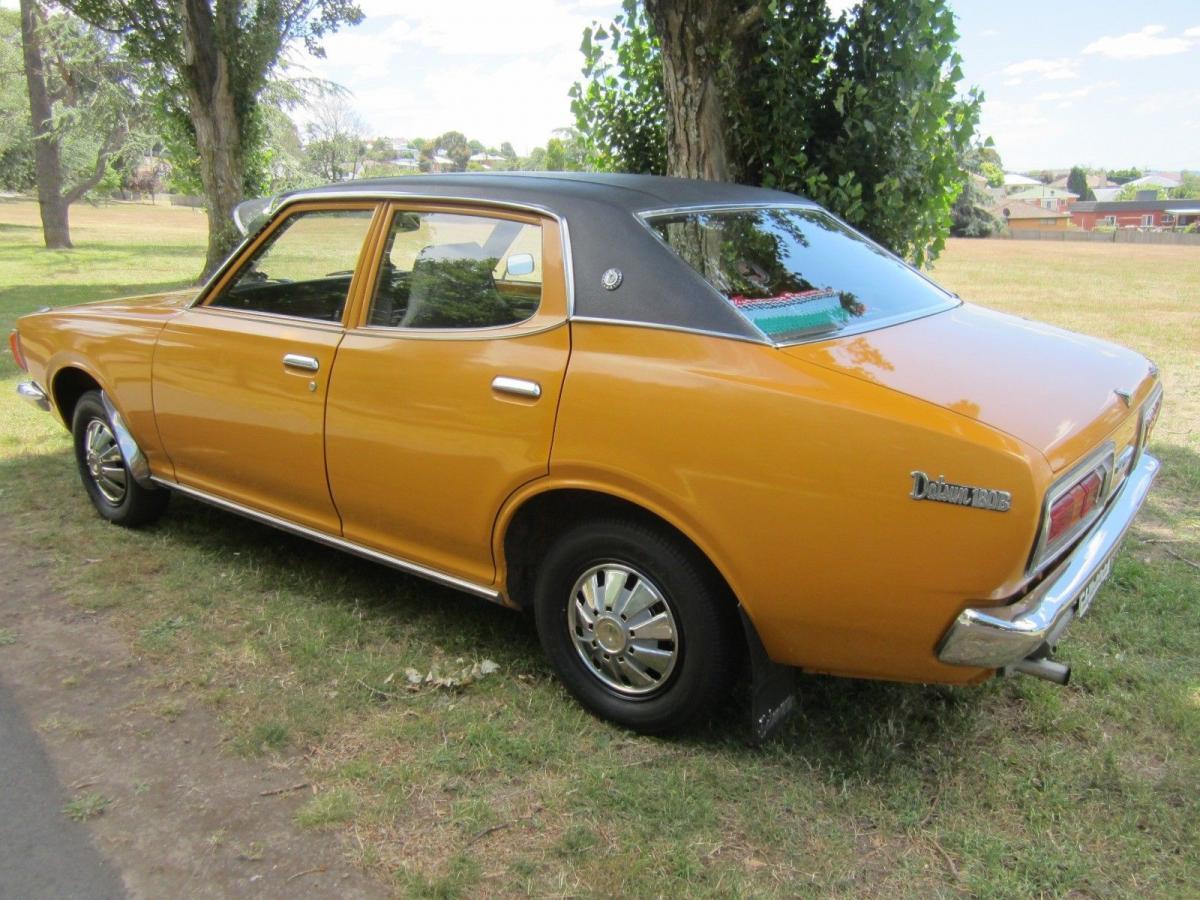 Burnt Orange Datsun 180B Sedan unrestored original Australia (1).jpg