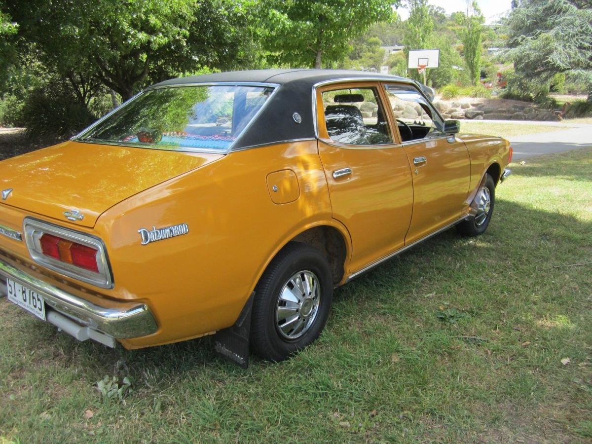 Burnt Orange Datsun 180B Sedan unrestored original Australia (3).jpg