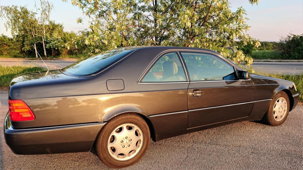 Dark Grey 1993 Mercedes 500SEC C140 (11).jpg