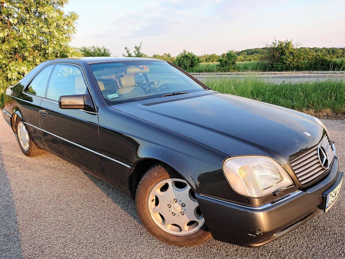 Dark Grey 1993 Mercedes 500SEC C140 (5).jpg