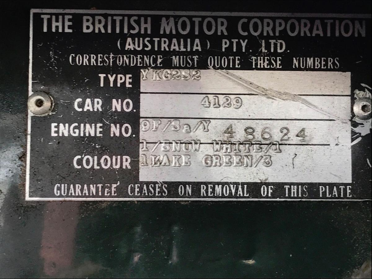 Engine and chassis number mk1 cooper s Australia (3).jpg