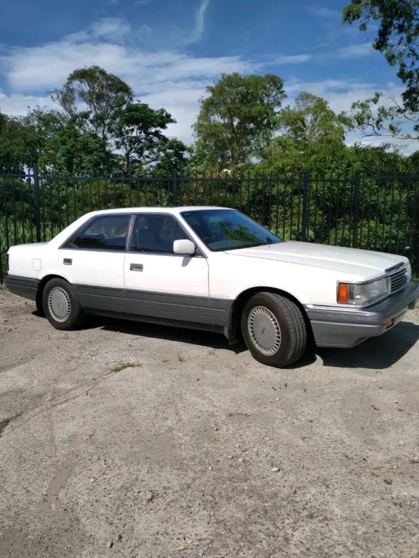 For sale - 1987 Mazda 929 hardtop sedan white over grey Australia (2).png