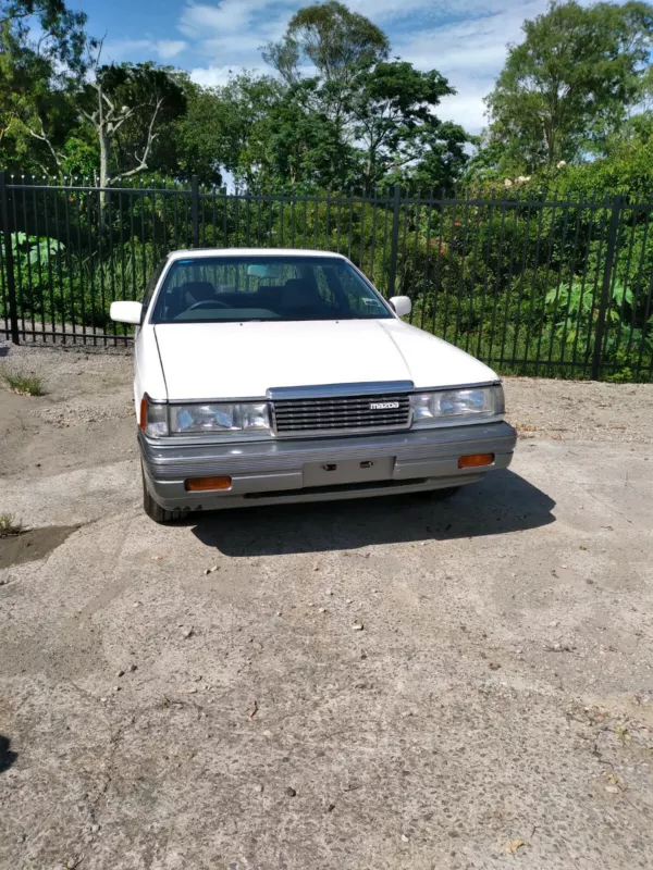 For sale - 1987 Mazda 929 hardtop sedan white over grey Australia (3).png