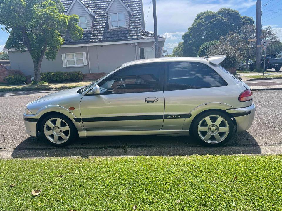 For sale Proton Satria GTi 2003 model 2022 silver Sydney NSW (1).jpg