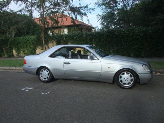 Grey silver C140 Mercedes S500 Coupe 1994 Australia classic (1).jpg