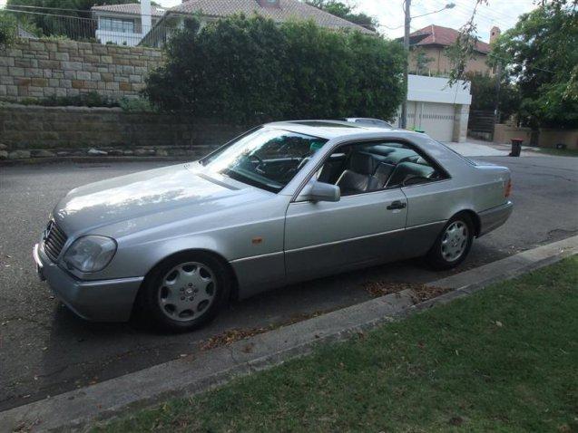 Grey silver C140 Mercedes S500 Coupe 1994 Australia classic (3).jpg