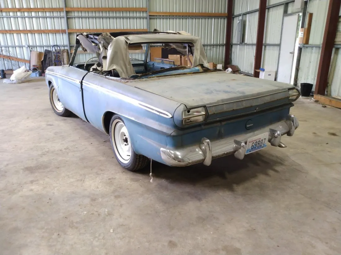 Laguna Blue Metallic Studebaker Daytona convertible images unrestored project for sale (11).png