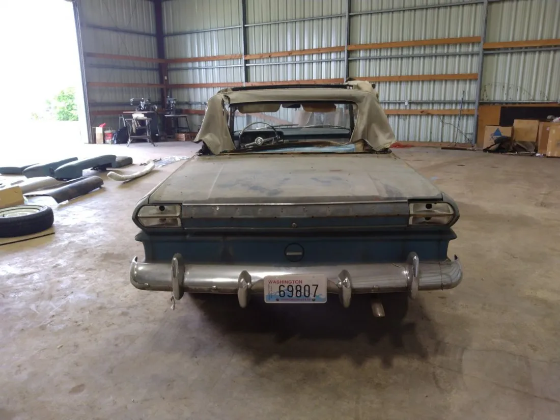 Laguna Blue Metallic Studebaker Daytona convertible images unrestored project for sale (16).png