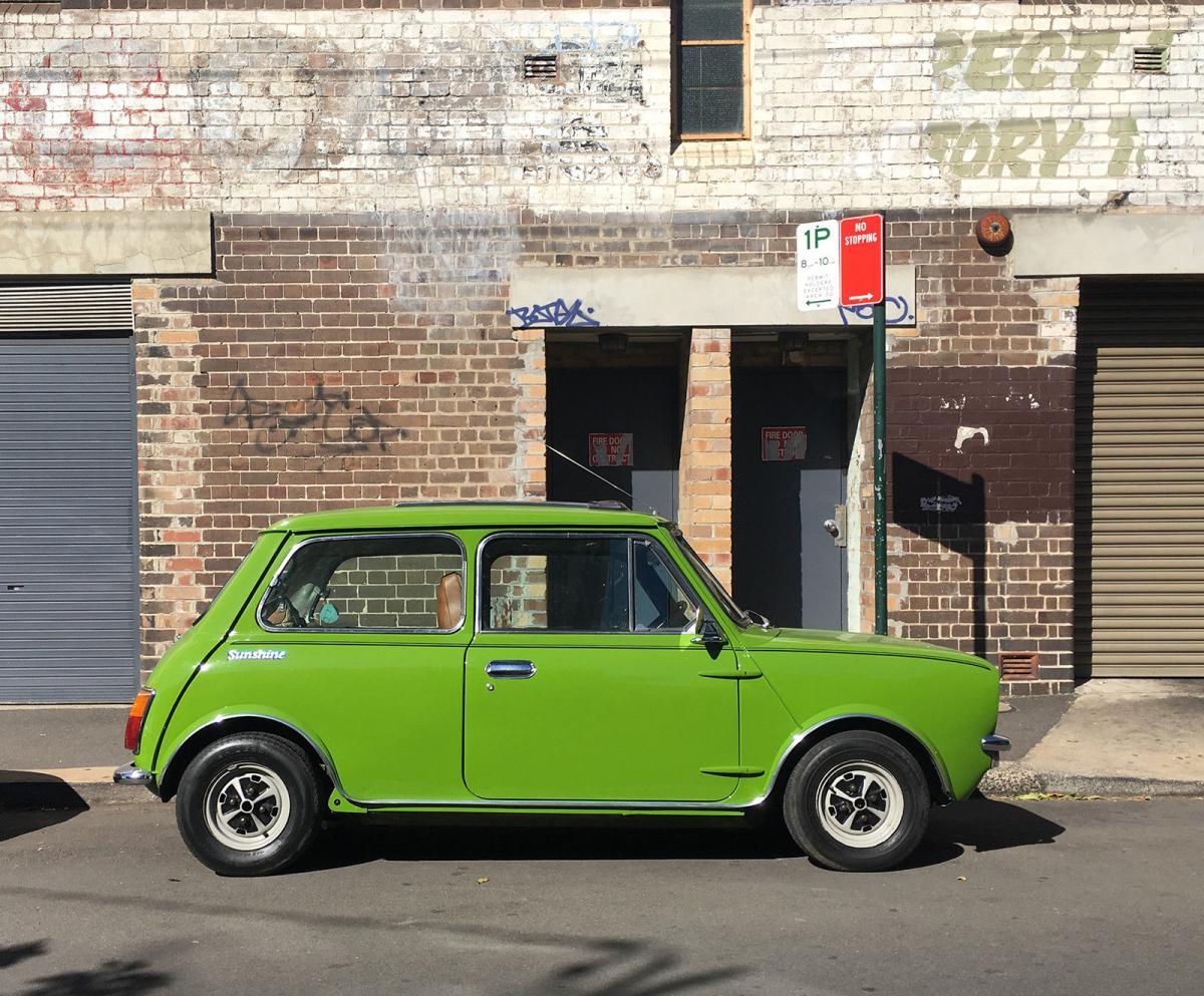 Leyland Mini S Sunshine 1977 Jade Green exterior images shots NSW (13).jpg