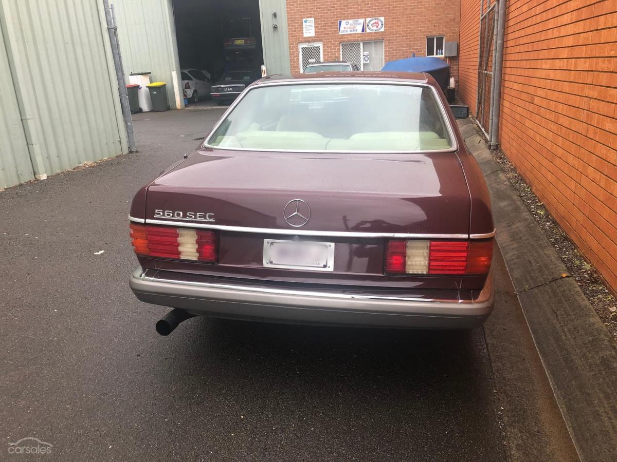Maroon burgundy Mercedes 560 SEC coupe Australia W126 images (11).jpg