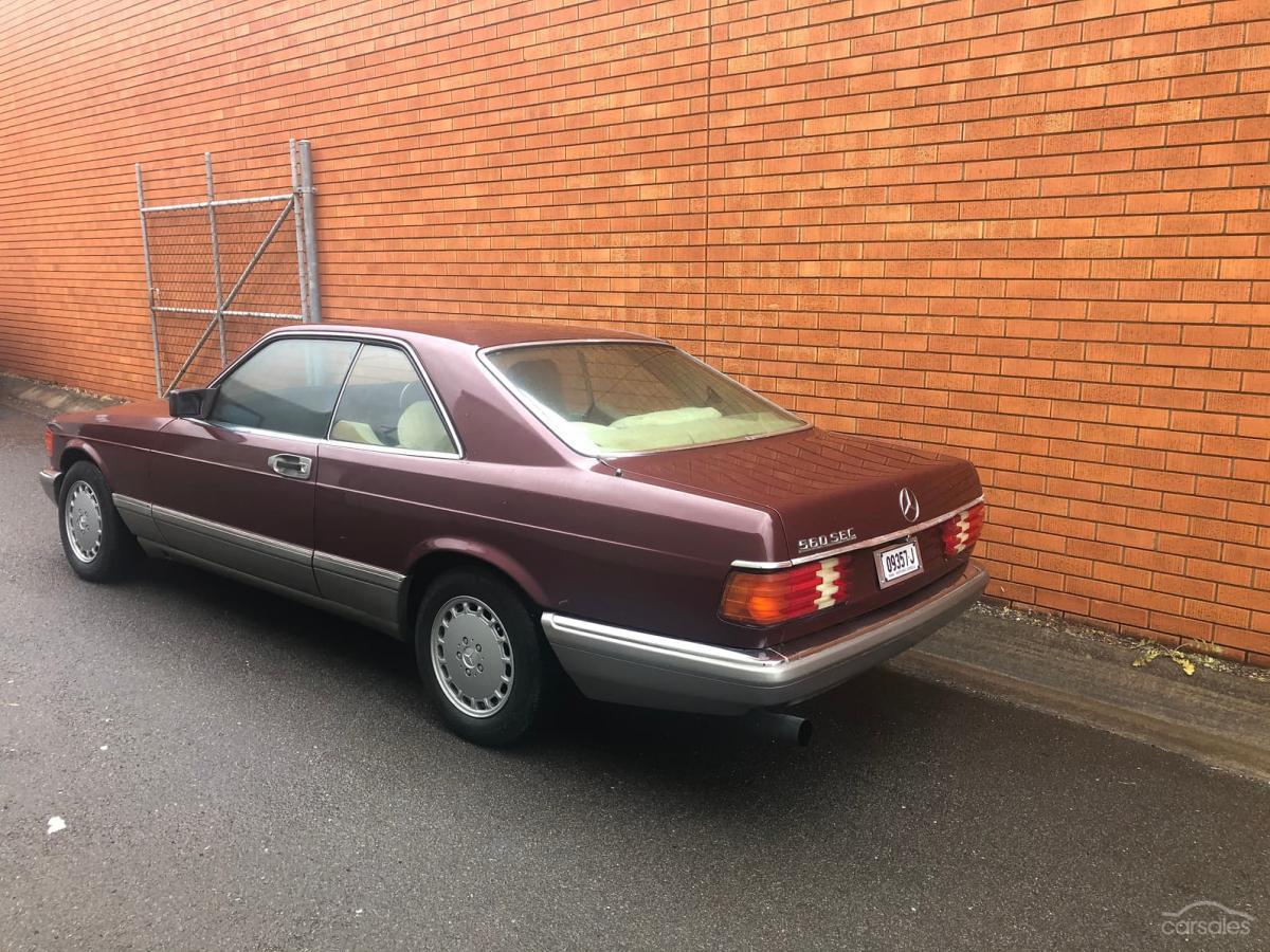 Maroon burgundy Mercedes 560 SEC coupe Australia W126 images (13).jpg