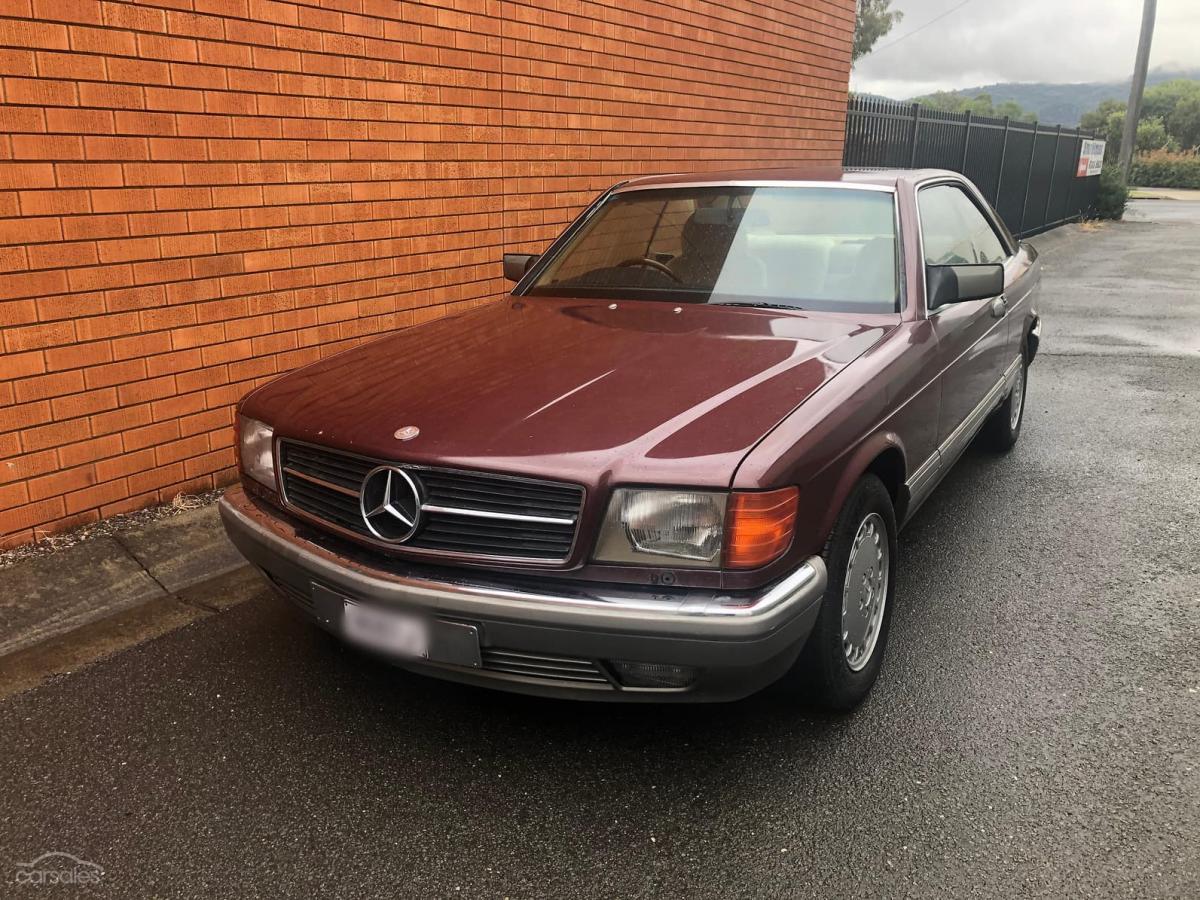 Maroon burgundy Mercedes 560 SEC coupe Australia W126 images (5).jpg