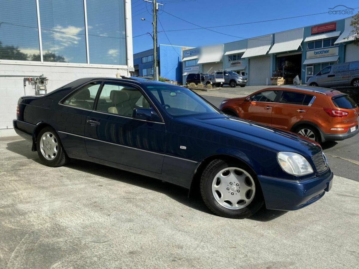 Mercedes C140 S500 coupe Midnight Blue with cream leather Australian delivered (1).jpg