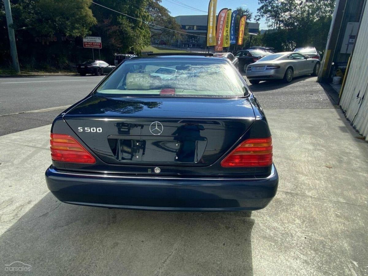 Mercedes C140 S500 coupe Midnight Blue with cream leather Australian delivered (7).jpg