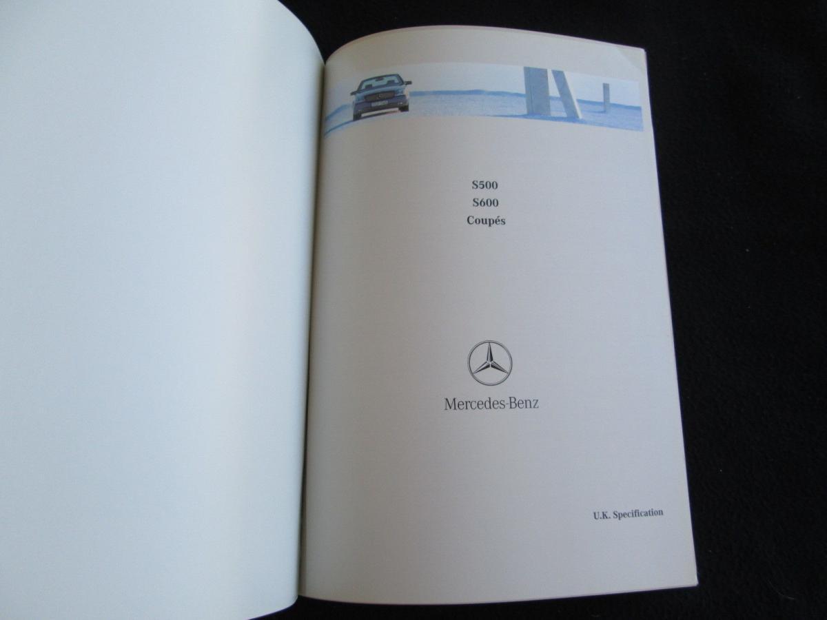 Mercedes W140 Coupe S600 brochure original (18).JPG