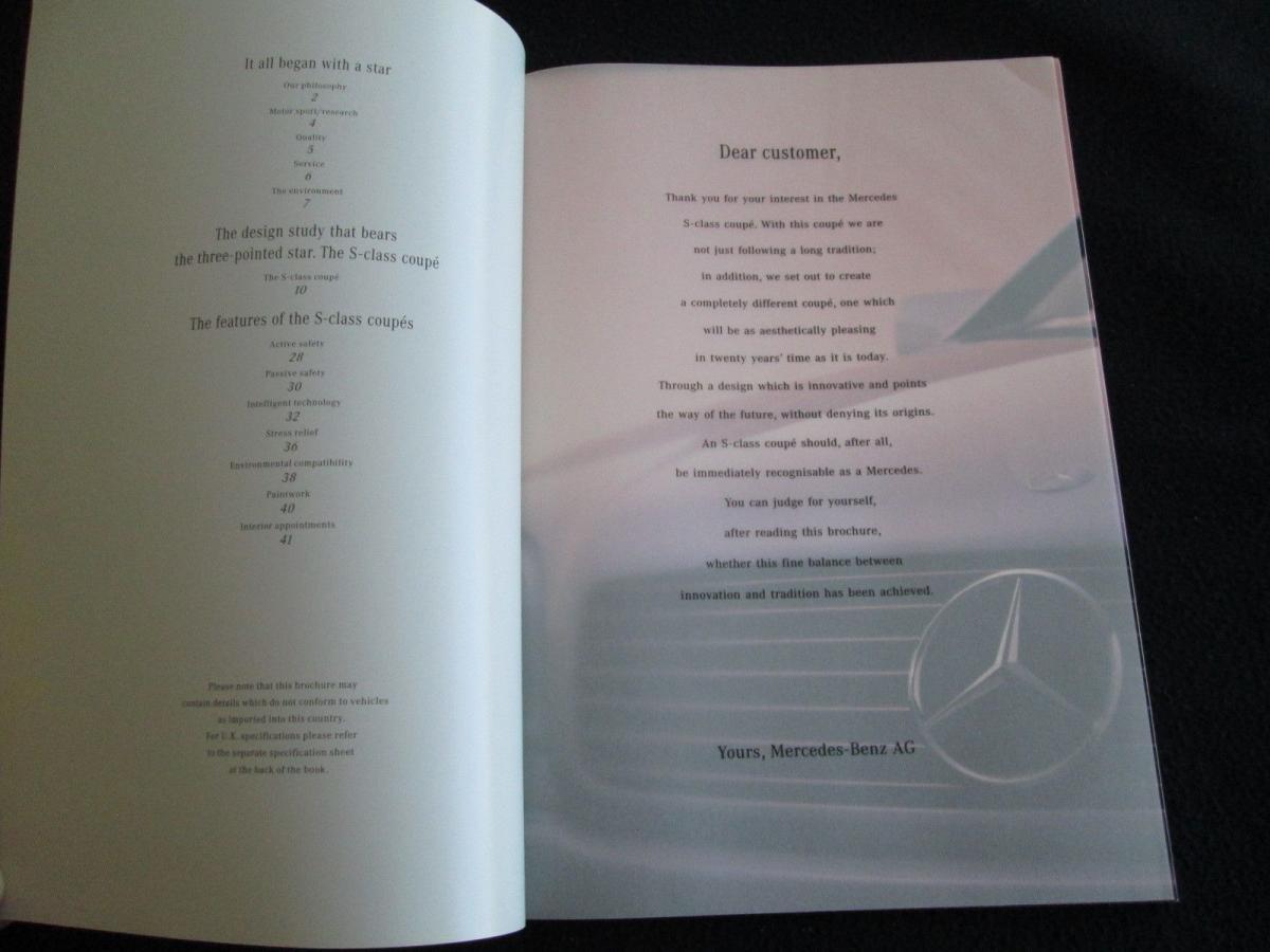 Mercedes W140 Coupe S600 brochure original (9).JPG