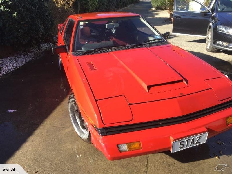 Mitsubishi Starion GSR Turbo Red race prepared roll cage (1).jpg