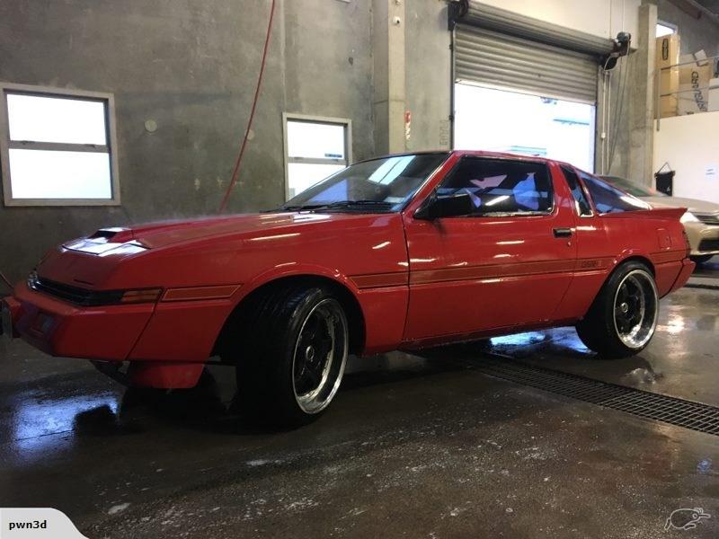 Mitsubishi Starion GSR Turbo Red race prepared roll cage (5).jpg