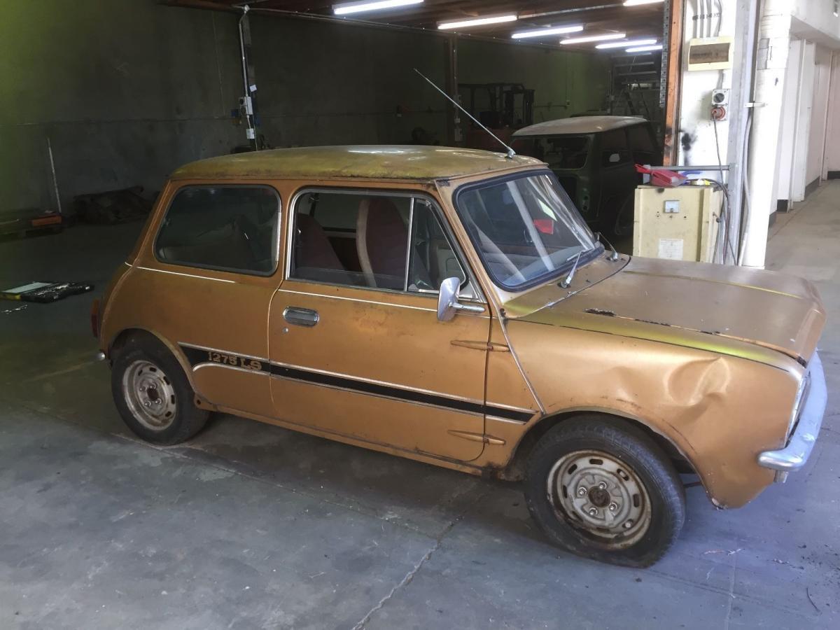 Nugget Gold Leyland Mini 1275LS Clkassic Register unrestored (3).jpg