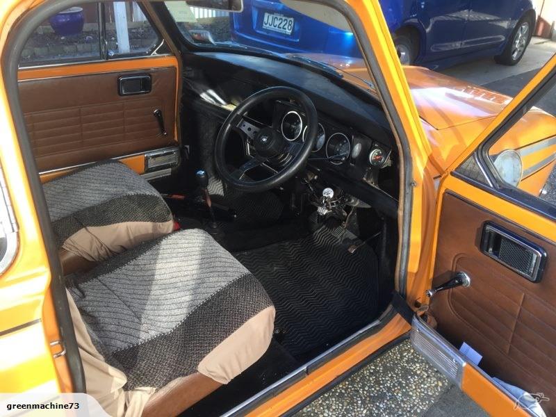 Orange Leyland Mini Clubman GT in New Zealand - 1973 australian built (12).jpg