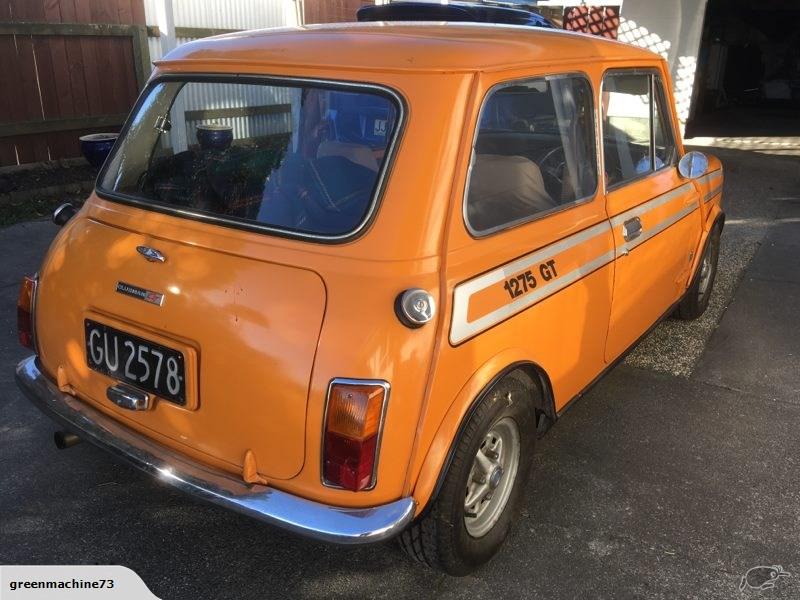 Orange Leyland Mini Clubman GT in New Zealand - 1973 australian built (2).jpg