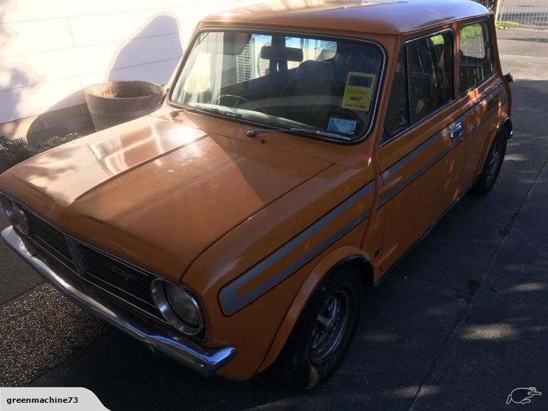 Orange Leyland Mini Clubman GT in New Zealand - 1973 australian built (3).jpg