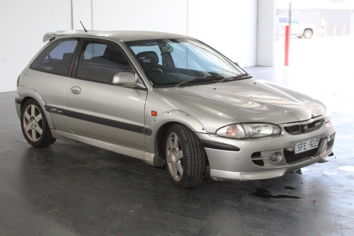 Proton Satria GTi Australia silver images 2003 model hatch unrestored (2).jpg