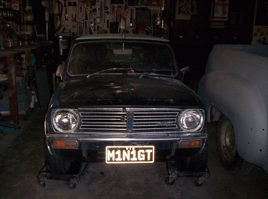 Restored Australian Leyland Mini Clubman GT Cadiz Orange 1972 (3).gif