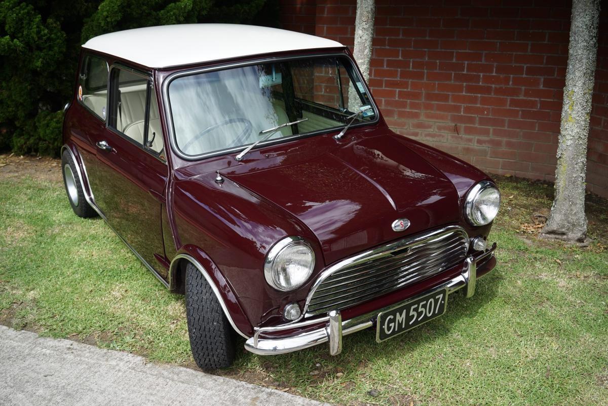 Special Burgundy MK2 1969 Morris Mini Cooper S in New Zealand (1).jpg